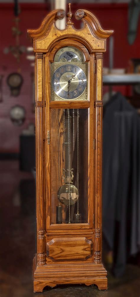 It has 3 places to wind the <strong>clock</strong>. . Seth thomas grandfather clock models